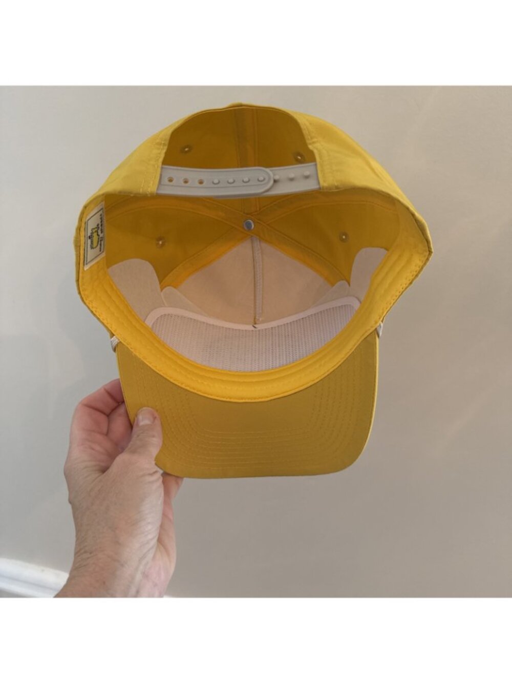 Masters Golf 2026 Hat SnapBack In Hand Patch Embroidered Mustard Yellow - Picture 7 of 7